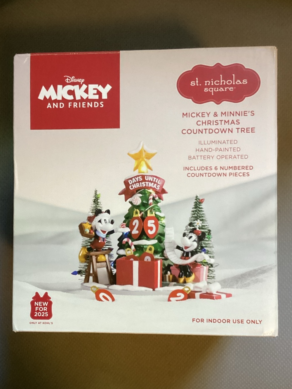 Disney Mickey and Minnie’s Christmas Countdown Tree St. Nicholas Square NIB